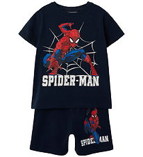 Name It Nattøj - 2 Delt - Spiderman - NmmMus - Dark Sapphire