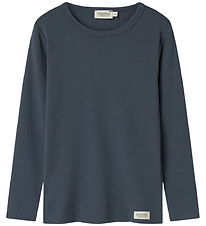 MarMar Bluse - Rib - Plain - Noos - Blue
