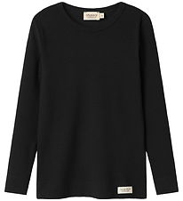 MarMar Bluse - Rib - Plain - Noos - Black