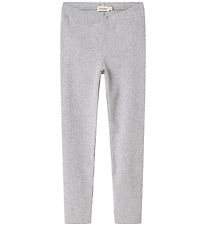 MarMar Leggings - Rib - Modal - Light Grey Melange