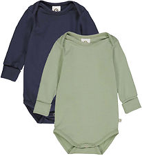 Müsli Body l/æ - Cozy Me - 2-pak - Poetry Green/Night Blue