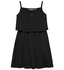 Calvin Klein Kjole - Crinkle Layered - CK Black