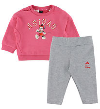 adidas Performance Sweatsæt - I DY MY JOG - PNKFUS/MULTCO/PURRUB