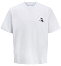 Jack & Jones T-shirt - JcoRetreat Typographic - Bright White