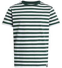 Mads Nørgaard T-Shirt - Midi Thorlino - Pine Grove/White