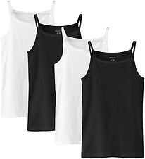 Name It Undertrøje - NOOS - NkfStrap - 4-pak - Black/w/ 2 x Brig