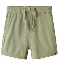 Lil Atelier Shorts - Rib - NmmGago - Seagrass