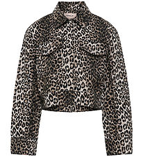 Kids Only Denimjakke -  KogSandra - Lumi Printed - Black/Leo