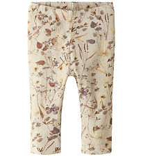 Name It Leggins - Rib - NbfNiara - Oatmeal/Woodrose
