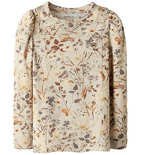 Name It Bluse - Rib - NmfNiara - Oatmeal/Woodrose