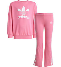 adidas Originals Sweatsæt - Loose Crew - Pnkfus
