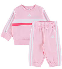 adidas Performance Sweatsæt - I 3S Tib FL - Clpink/Pnkfus/White