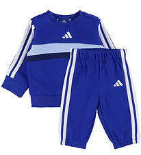 adidas Performance Sweatsæt - I 3S TIB FL - Royblu/Globlu/Dkblue