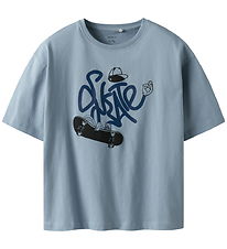Name It T-shirt - NkmLeroy - Dusty Blue