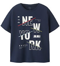 Name It T-shirt - NkmKingston - Mood Indigo