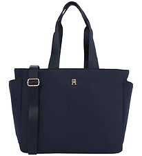 Tommy Hilfiger Pusletaske - TH Seasonal Changing - Space Blue