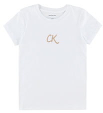 Calvin Klein T-Shirt - Glitter - Bright White