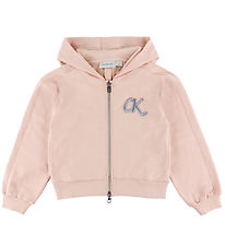 Calvin Klein Cardigan - Terry Zip Up - Spanish Villa Pink