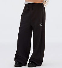 Calvin Klein Sweatpants - Ck Logo Wide - Ck Black