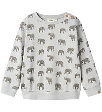 Lil' Atelier Sweatshirt - NmmDias - Vapor Blue/Elephant