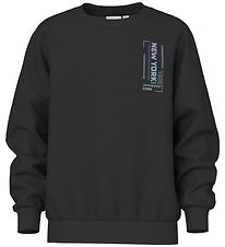Name It Sweatshirt - NkmVasha - Black/New York 1982