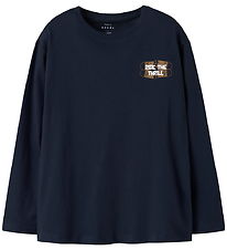 Name It Bluse - Loose - NkmVagno - Navy Blazer/Thrill