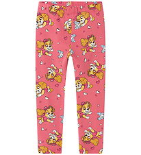 Name It Leggings - NmfJiddi - Paw - Rapture Rose
