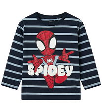 Name It Bluse - NmmJosue - Spiderman - Navy Blazer/Dusty Blue