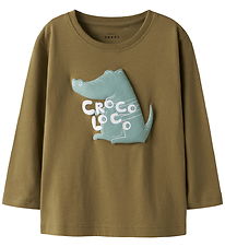 Name It Bluse - NmmVagno - Dull Guld/Croco Loco
