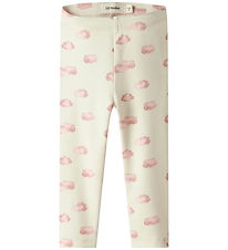 Lil Atelier Leggings - NbnLayo - Noos - Turtledove/PINK CLOUD