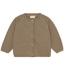 Minymo Cardigan - Strik - Timber Wolf