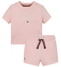 Tommy Hilfiger Shortssæt - Monotype - Precious Pink