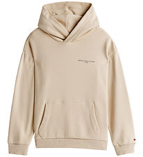 Tommy Hilfiger Hættetrøje - U Mini Corp Logo - Classic Beige