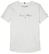 Tommy Hilfiger T-shirt - Script Slim - Hvid