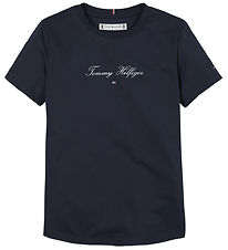Tommy Hilfiger T-shirt - Script Slim - Dark Night Navy