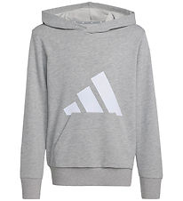 adidas Performance Hættetrøje - J BL FT HD 280 - Mgreyh/White