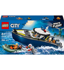 LEGO® City -  Politibåd På Forbryderjagt 60456 - 264 Dele