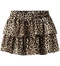 Name It Nederdel - NkfVinaya - Noos - Black/Leopard AOP