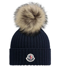 Moncler Hue - Strik - Uld - Navy m. Kvast