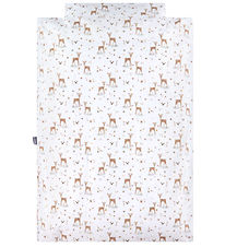 Nørgaard Madsens Sengetøj - Baby - Off White m. Bambi/Blomster