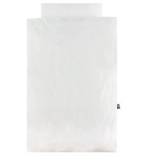 Nørgaard Madsens Sengetøj - Baby - Off White m. Beige Prikker