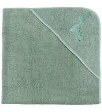 Nørgaard Madsens Badeslag - 100x100 cm - Dusty Green m. Sød Dino