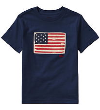 Polo Ralph Lauren T-shirt - Navy m. Flag
