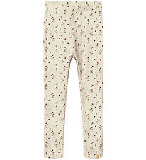 Lil' Aterlier Leggings - Rib - NmfLavo - Turtledove/Clover