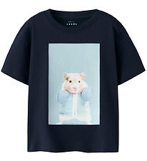 Name It T-shirt - NmmVoto - Navy Blue/Boxing Hamster