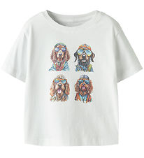 Name It T-shirt - NmmVoto - Bright White/4 Dogs