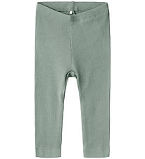 Name It Leggings - Noos - Rib - NbnKab - Slate Gray