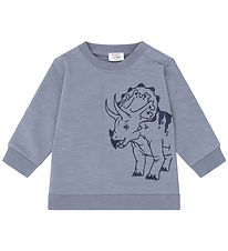 Hust and Claire Bluse - Sofus Triceratops - Blue Flint