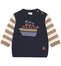 Hust and Claire Bluse - Strik - Pilou Boat - Blues