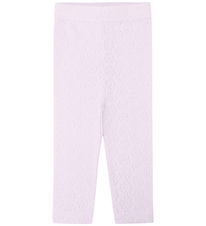 Hust and Claire Leggings - Lisa Pointelle Flower - Lavender
